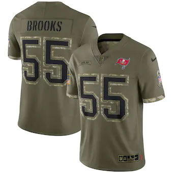 mens nike derrick brooks olive tampa bay buccaneers 2022 sa